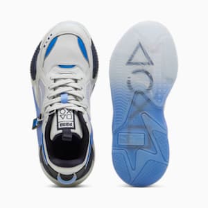 Cheap Jmksport Jordan Outlet x PLAYSTATION® RS-X Big Kids' Sneakers, Glacial Gray-Blue Skies, extralarge